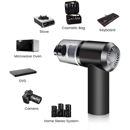 Portable Wireless Air Duster & Mini Vacuum Cleaner
