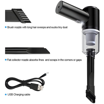 Portable Wireless Air Duster & Mini Vacuum Cleaner