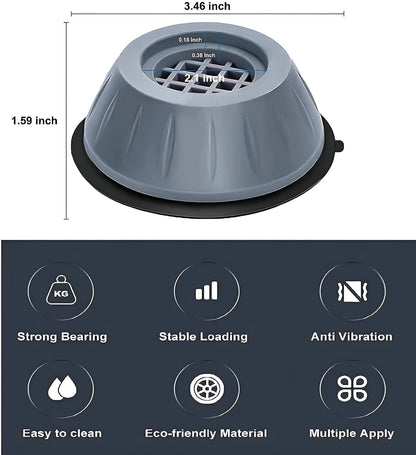 Anti-Vibration Pads for Washer & Furniture (4 pcs)