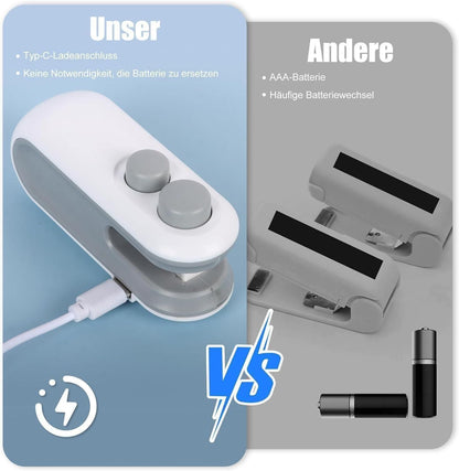 Portable Sealing Machine 2 in 1 USB Rechargeable